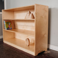 Montessori Shelf - 36X48X15 - Adjustable Shelves, Wood Backing