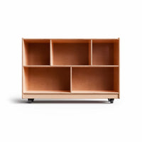 Montessori Shelf - 30X48X15 - Vertical Divider, Cubbies, Wood Backing