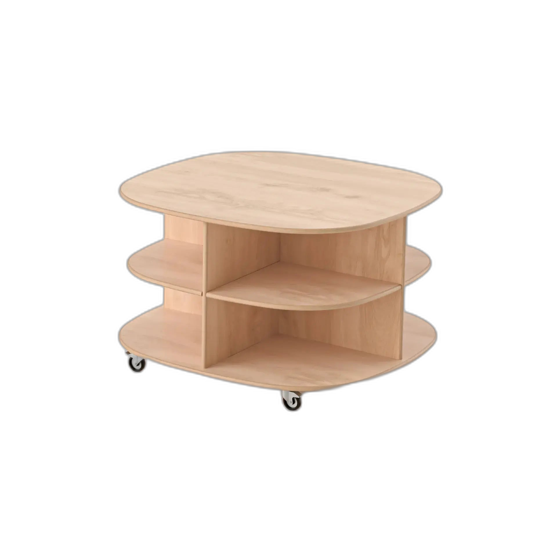 Round Mobile Storage Unit - with Casters Fern Kids