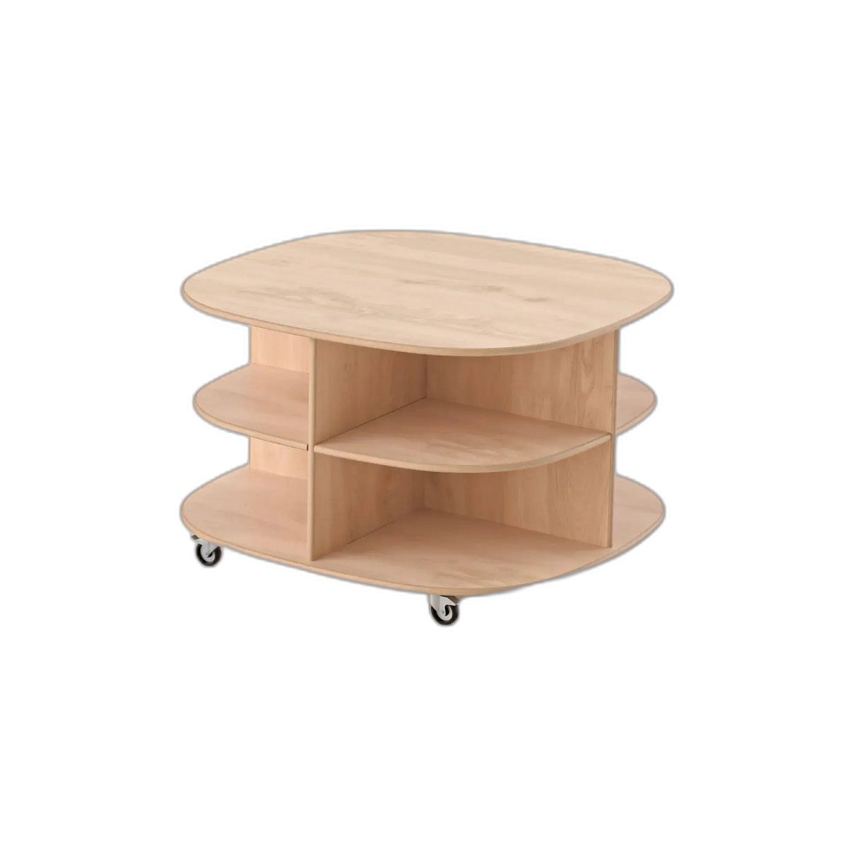 Round Mobile Storage Unit - with Casters Fern Kids