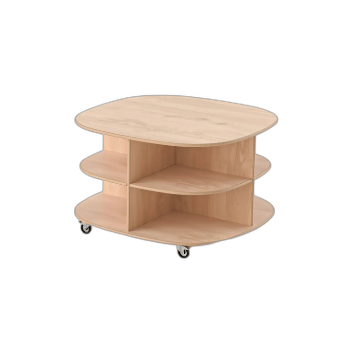 Round Mobile Storage Unit - with Casters Fern Kids
