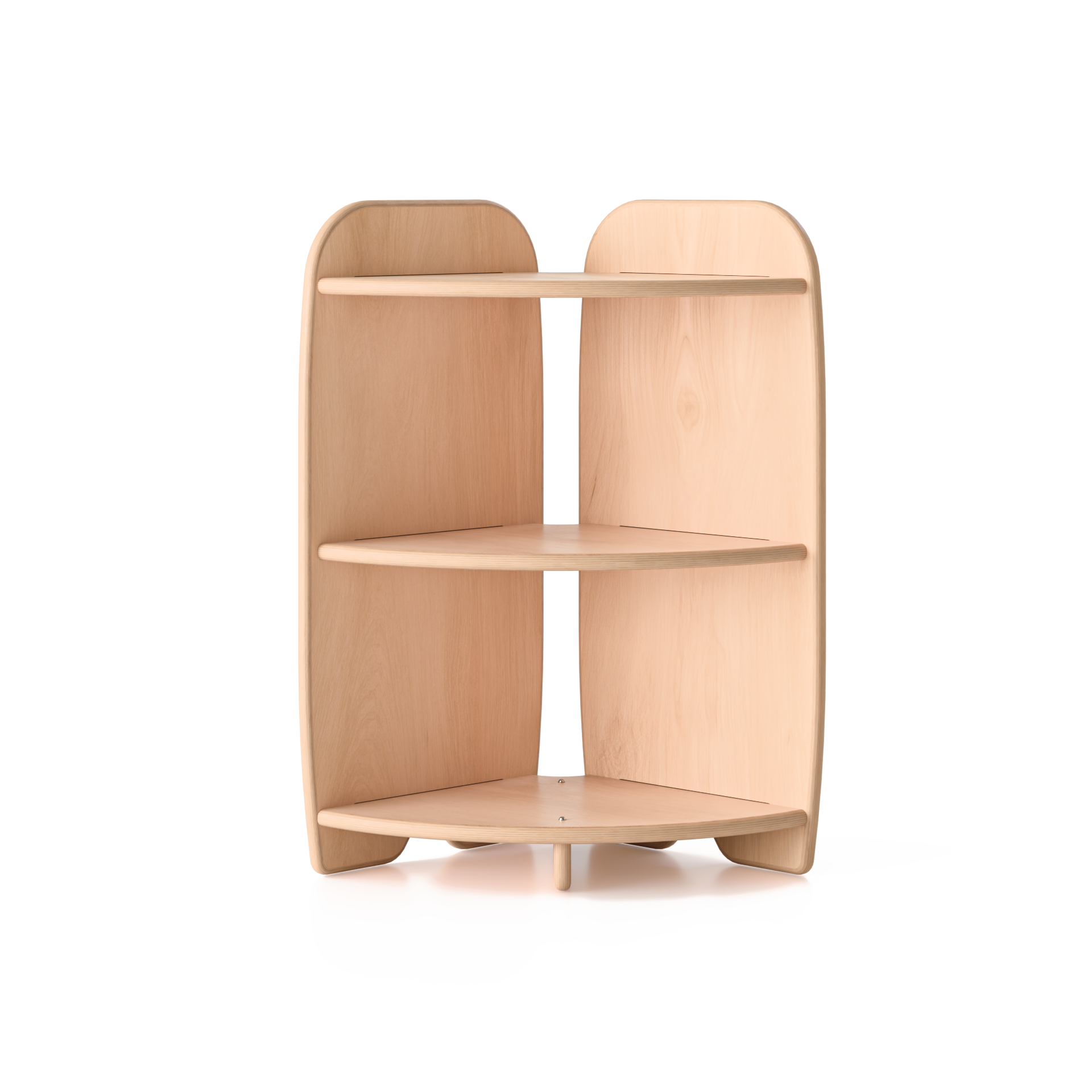 Open One Shelf - Corner Unit Curve Fern Kids
