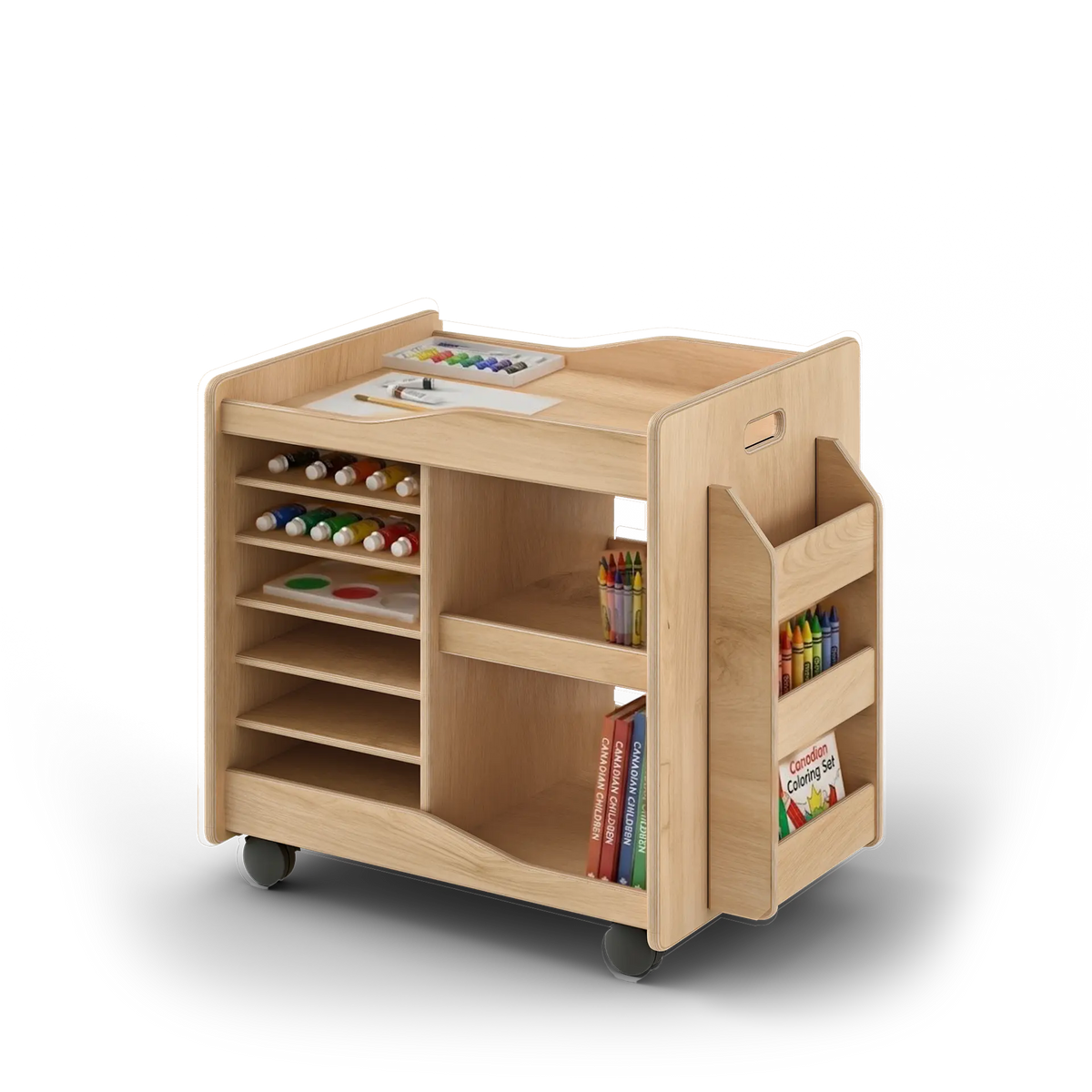 Compact Art Trolley - with Casters