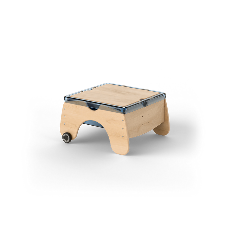 Square Wood Sand & Water Table for Infants - with Lid Fern Kids