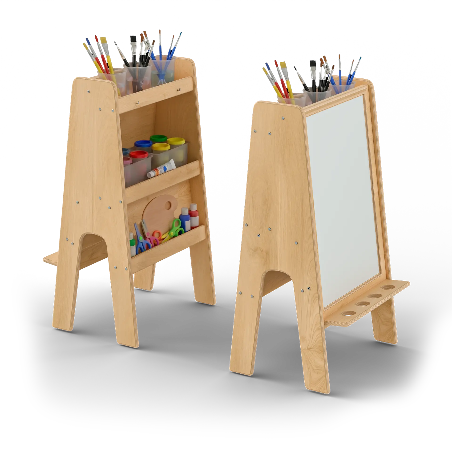 Simple Art Easel with Storage Fern Kids