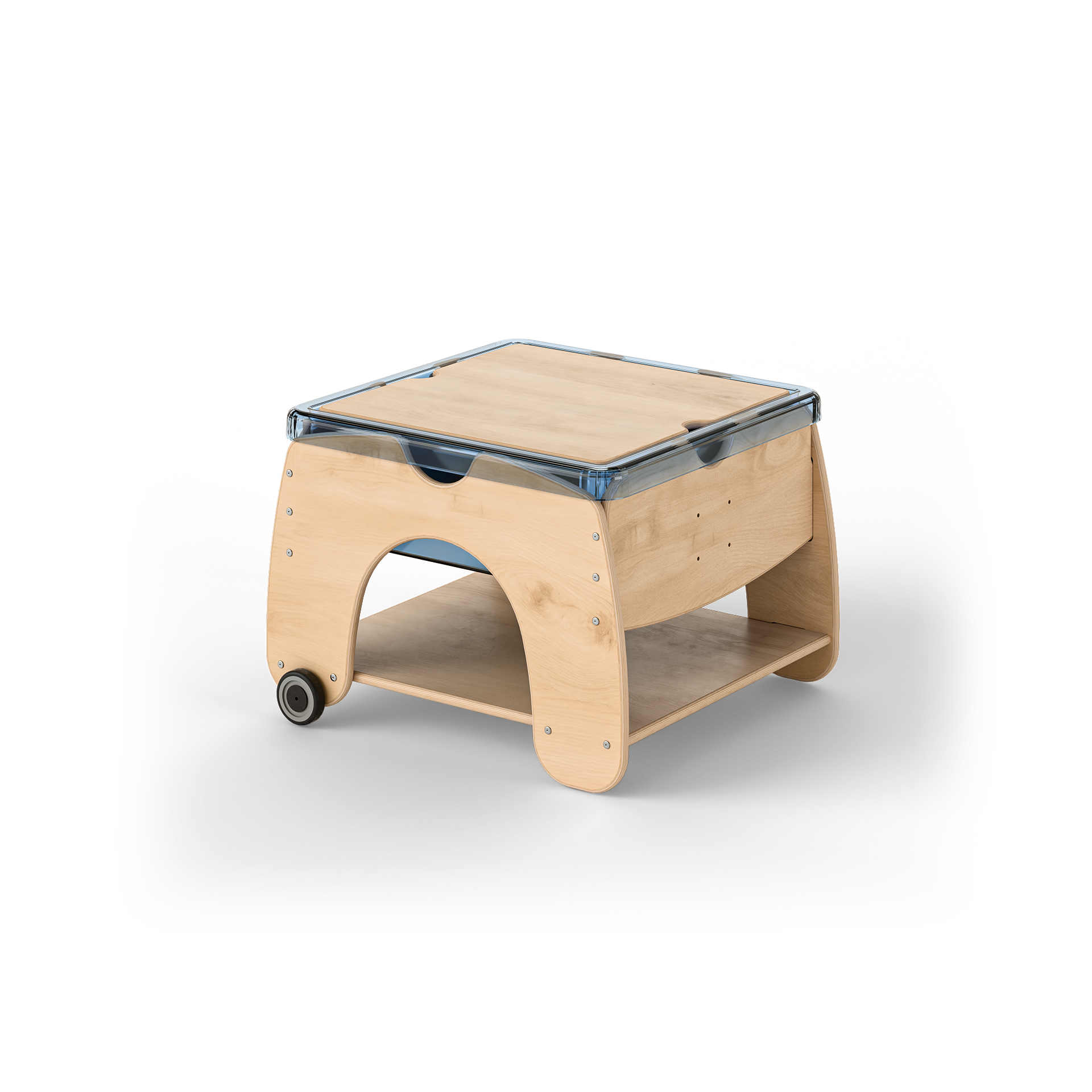 Square Toddler Sand And Water Table - with Lid Fern Kids