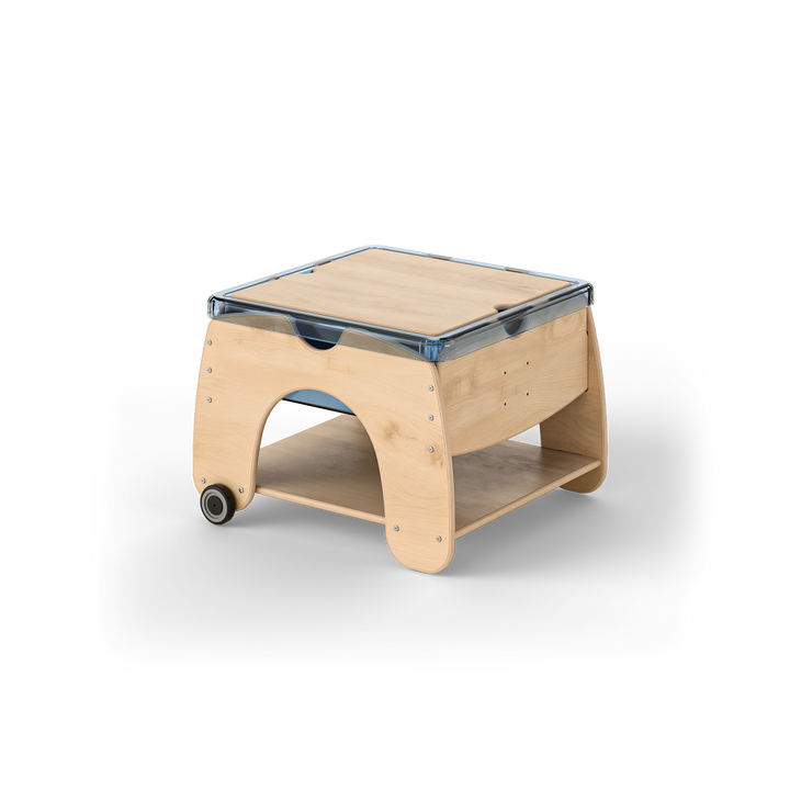 Square Toddler Sand And Water Table - with Lid Fern Kids