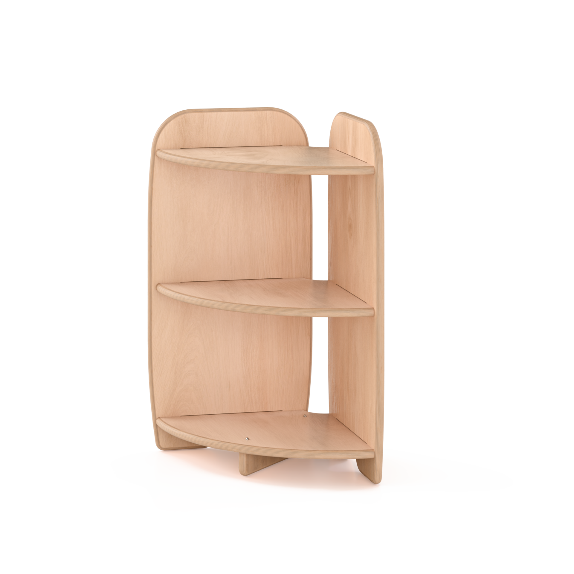 Open One Shelf - Corner Unit Curve Fern Kids