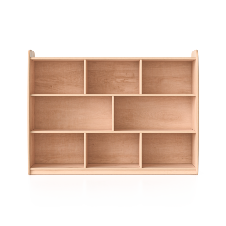 Backed Two Shelves - Long Horizontal with Vertical Dividers Fern Kids