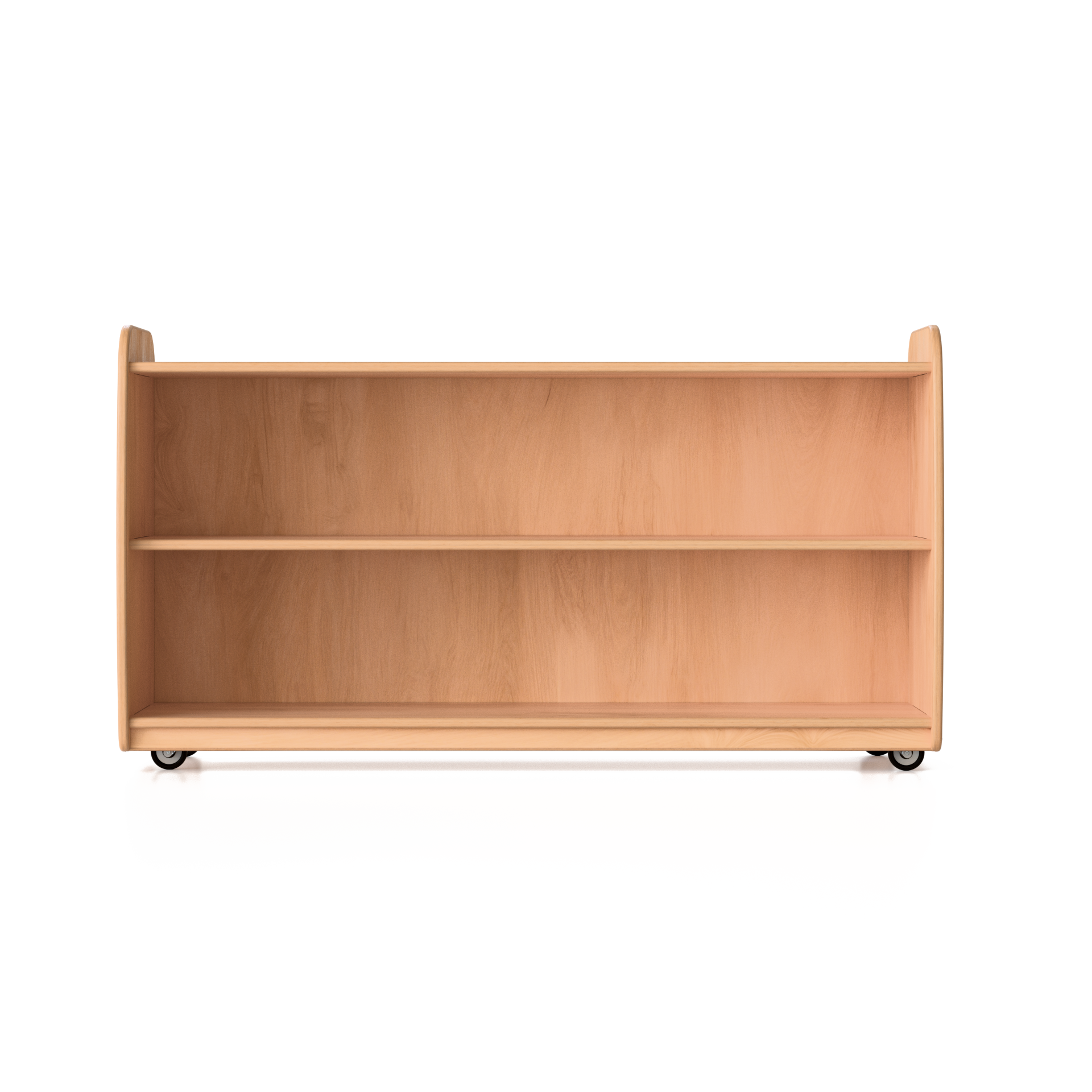 Backed One Shelf - Long Horizontal - with Casters Fern Kids