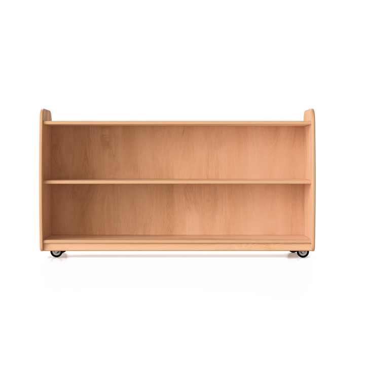 Backed One Shelf - Long Horizontal - with Casters Fern Kids