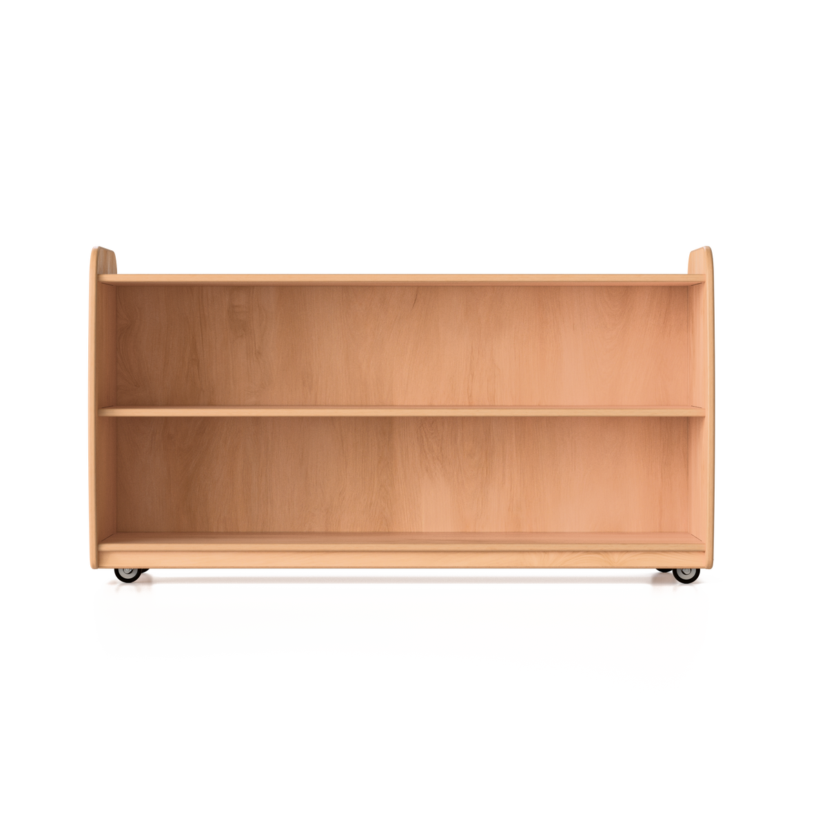 Backed One Shelf - Long Horizontal - with Casters