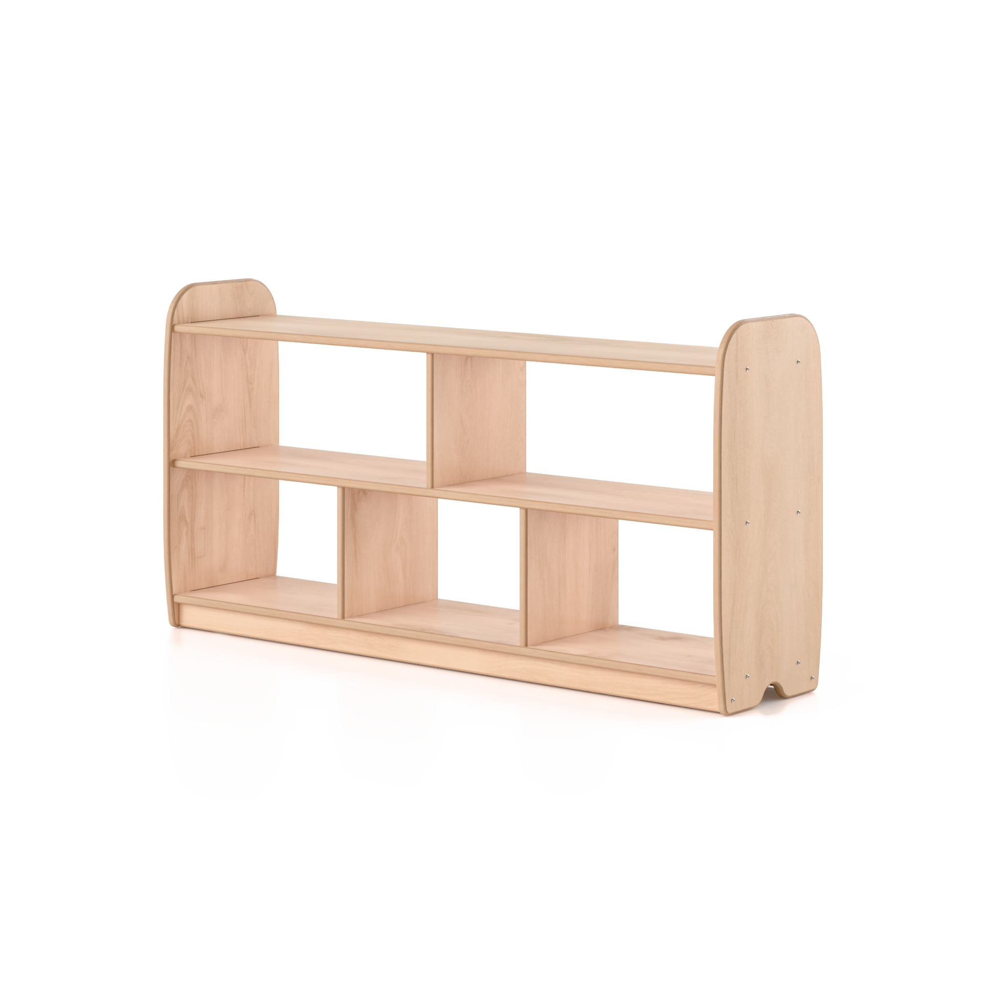 Open One Shelf - Long Horizontal with Vertical Dividers Fern Kids