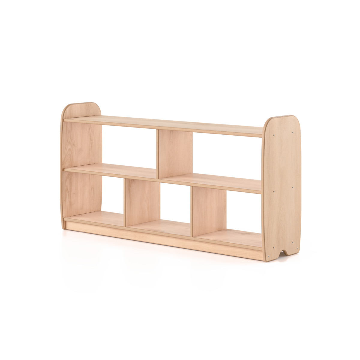 Open One Shelf - Long Horizontal with Vertical Dividers