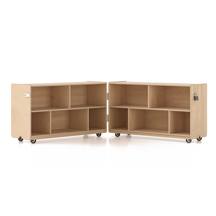 Tough & Low Folding Shelf with Vertical Dividers Fern Kids