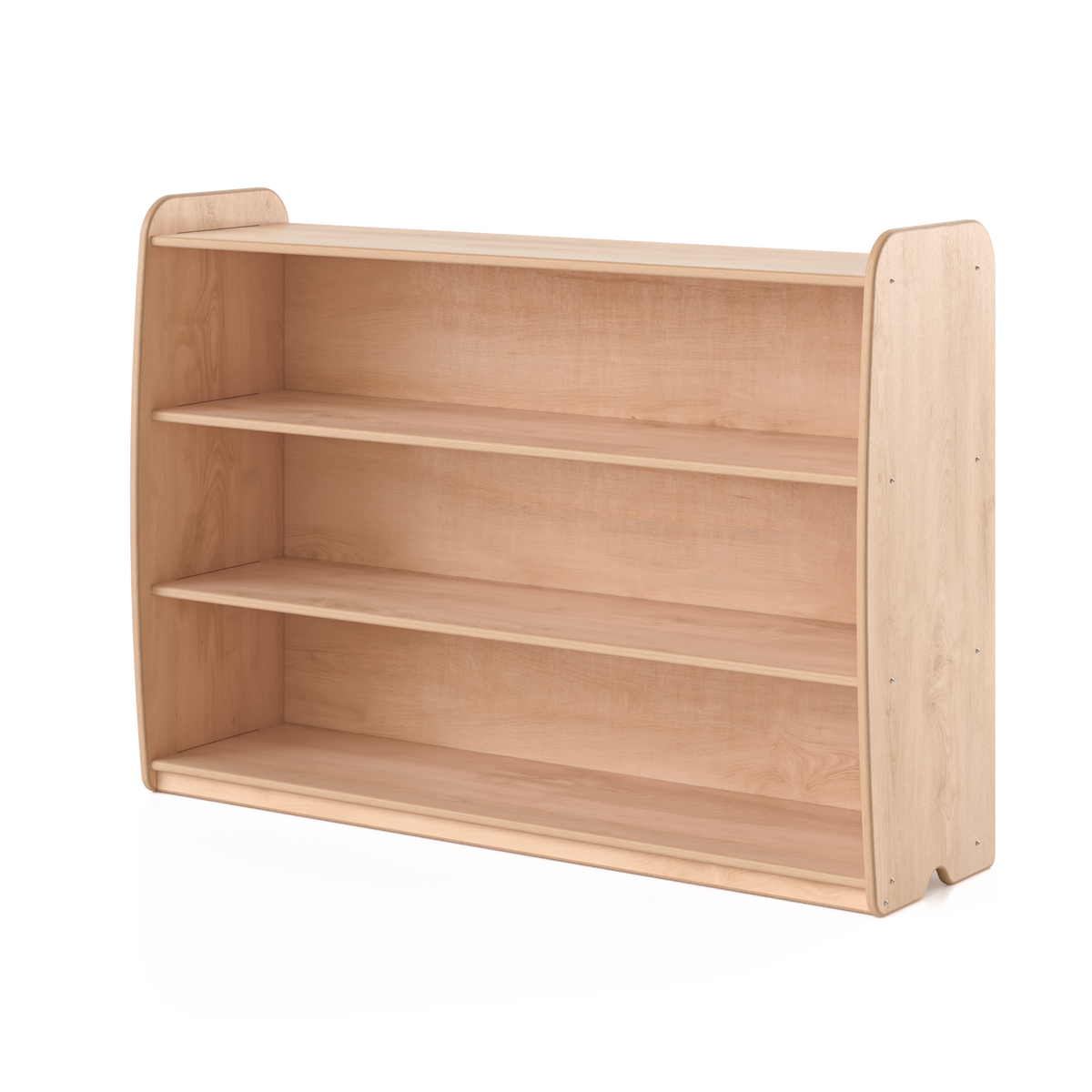 Backed Two Shelves - Long Horizontal Shelf