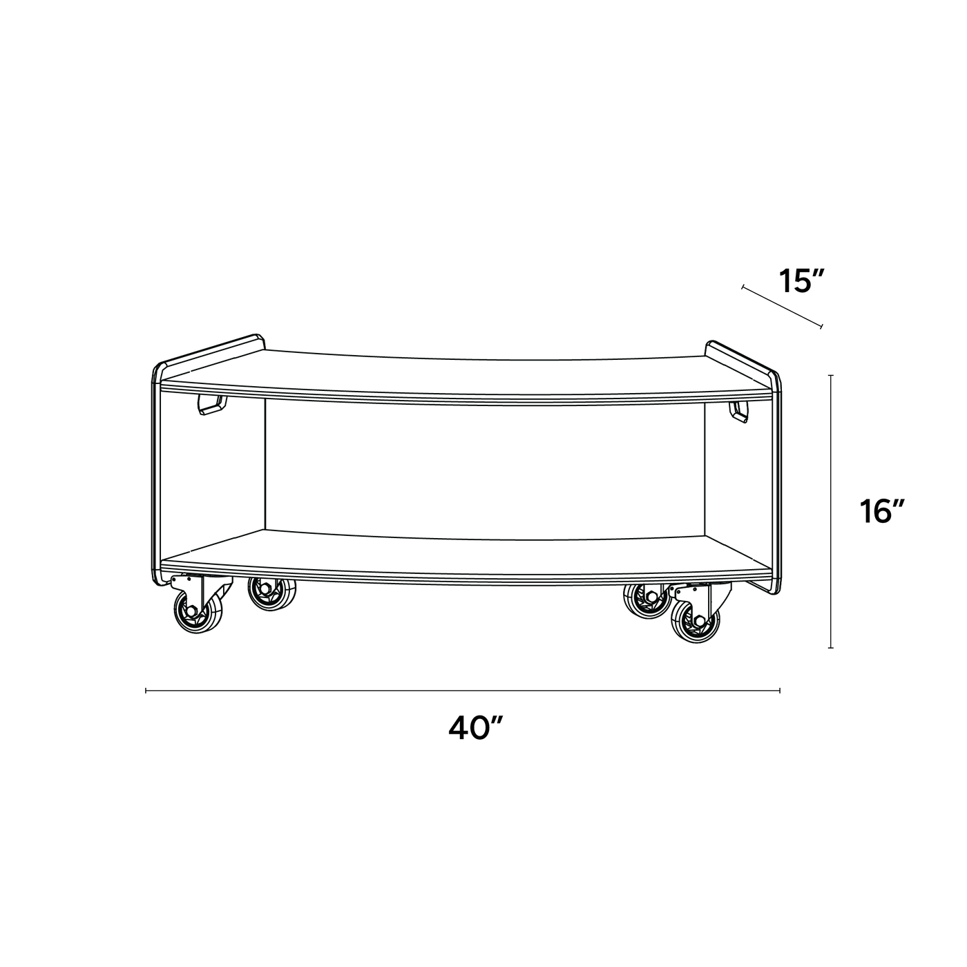 Educator Open Mobile Sweep Short Shelf