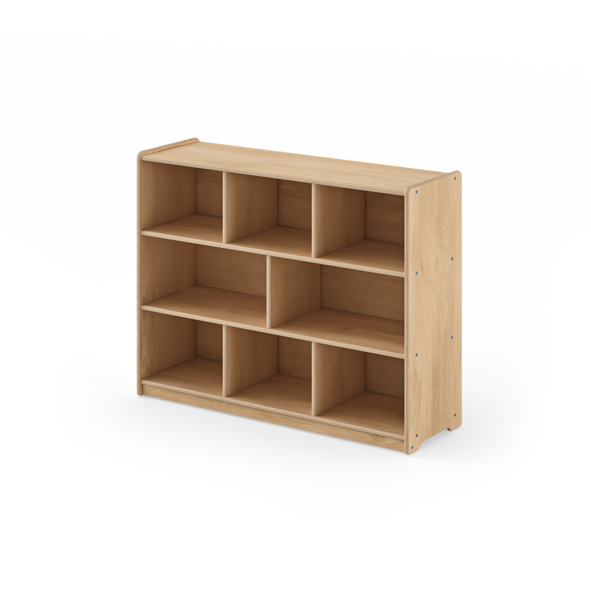 Montessori Shelf - 36x48x15 - Vertical Divider, Cubbies, Wood Backing | Fern Kids