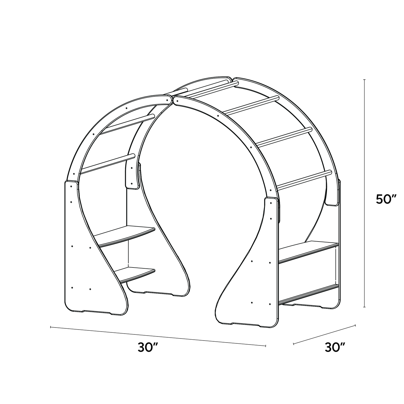 Waldorf Arch with Backing