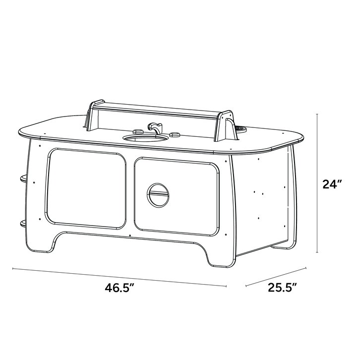 Island Kitchen for Preschoolers - ISO isometric view
