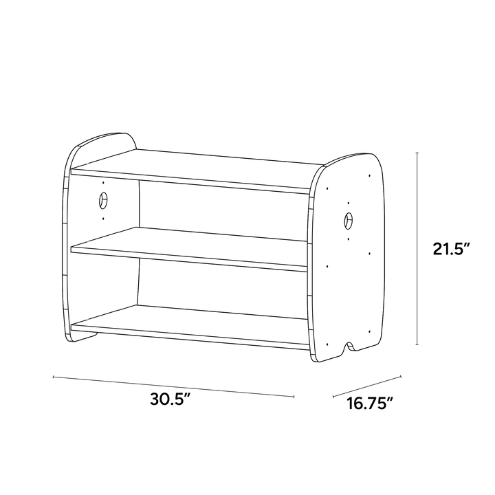 Dramatic Play Base Shelf - ISO isometric view
