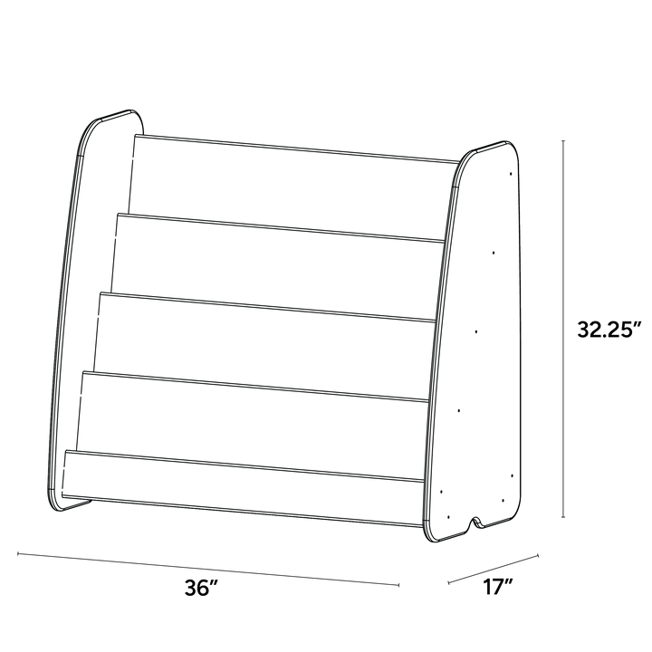 Large Book Browser - Stationary or Mobile - ISO isometric view