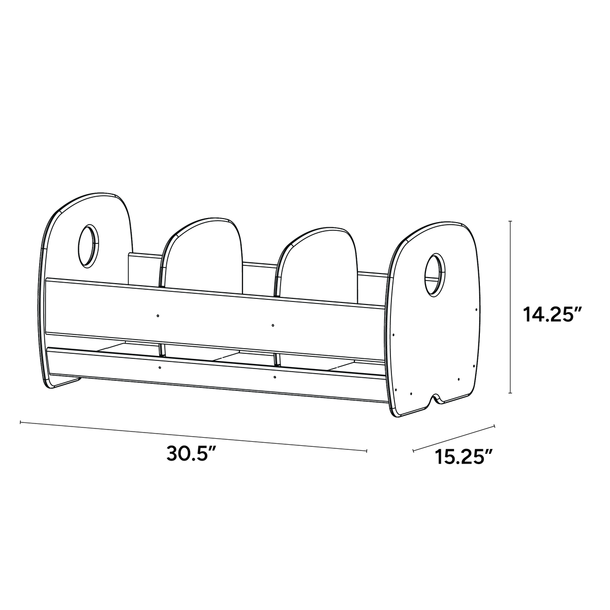 Open Top Low Book Browser