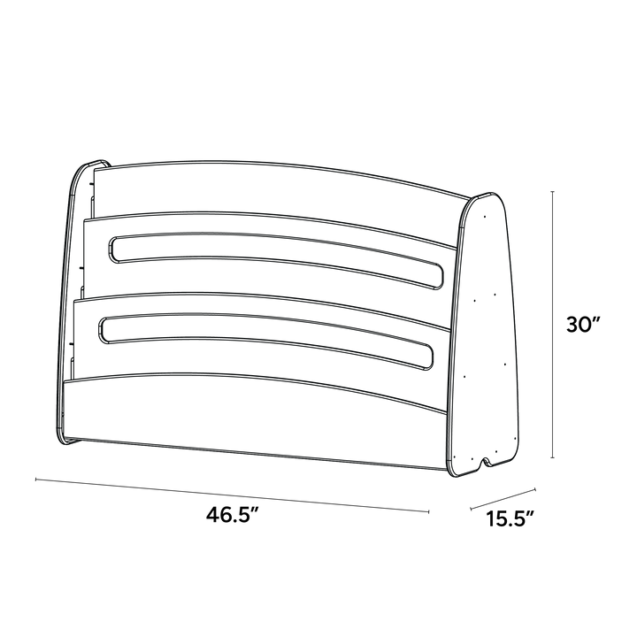 Double Sided Large Book Browser - Mobile - ISO isometric view