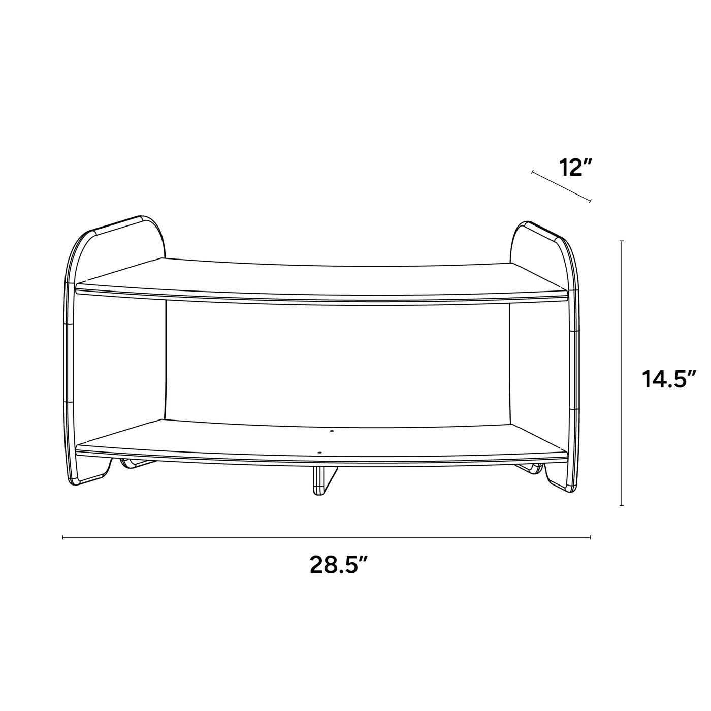 Open Short Shelf - Sweep Curve
