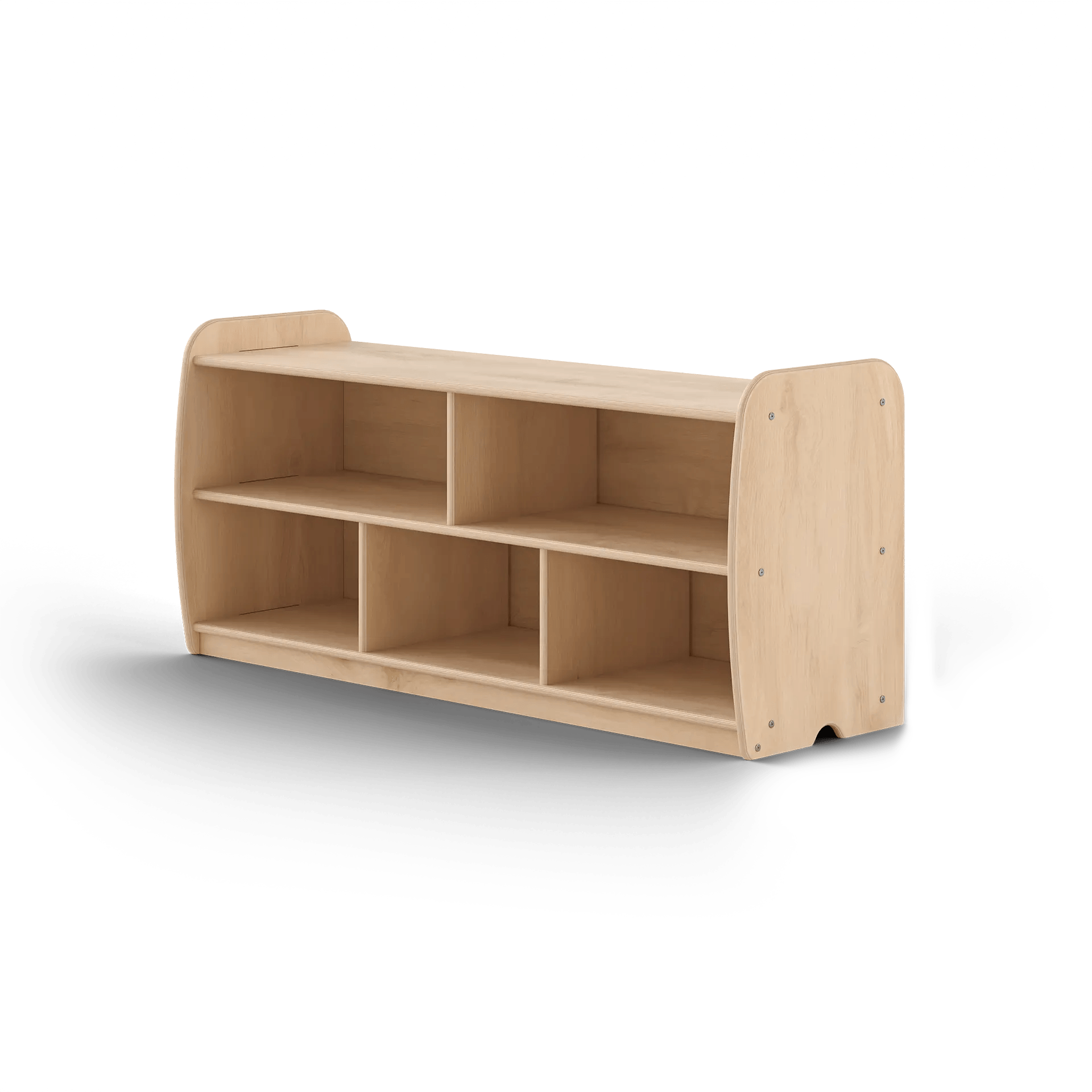 Backed Infant One Shelf - Long Horizontal with Vertical Dividers Woodlyn by Fern Kids