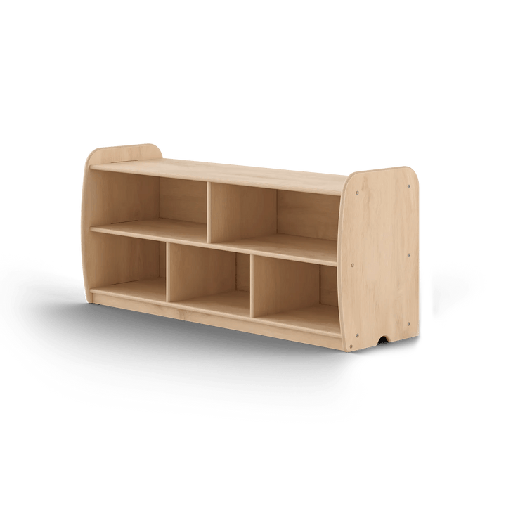 Backed Infant One Shelf - Long Horizontal with Vertical Dividers Woodlyn by Fern Kids