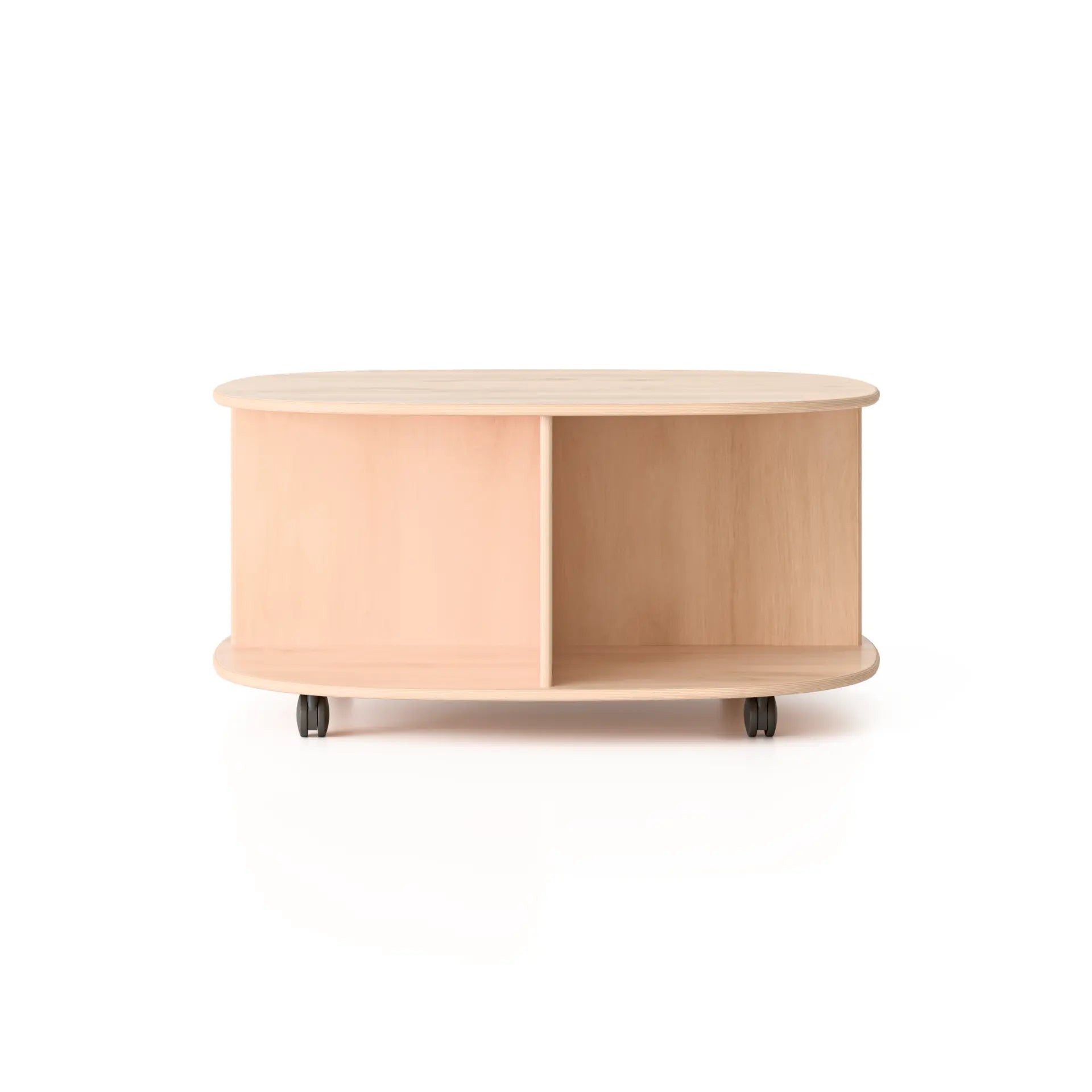 Low Round Mobile Storage Unit - with Casters Woodlyn by Fern Kids