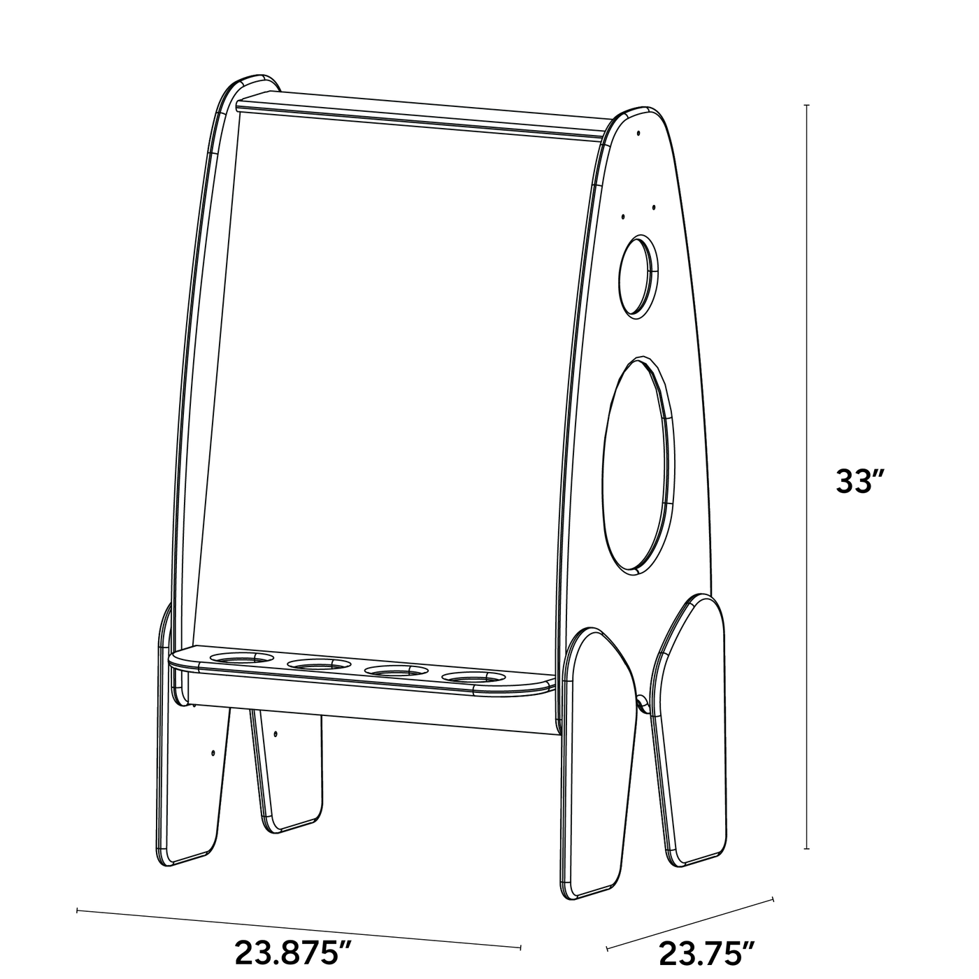 Adjustable Height Art Easel