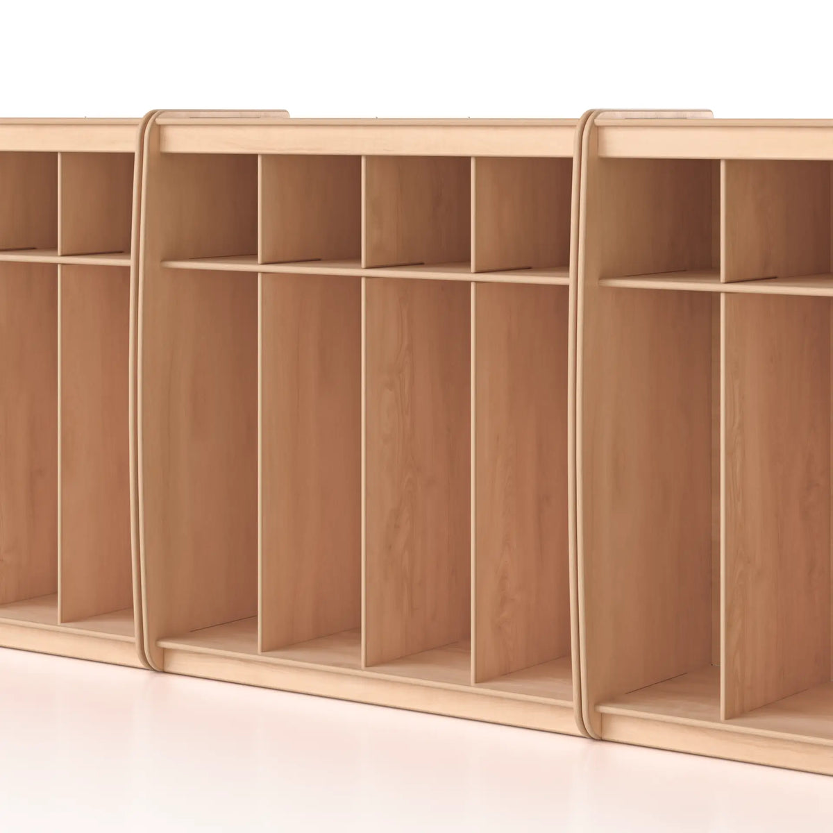 4 Section Open Locker