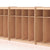 4 Section Open Locker
