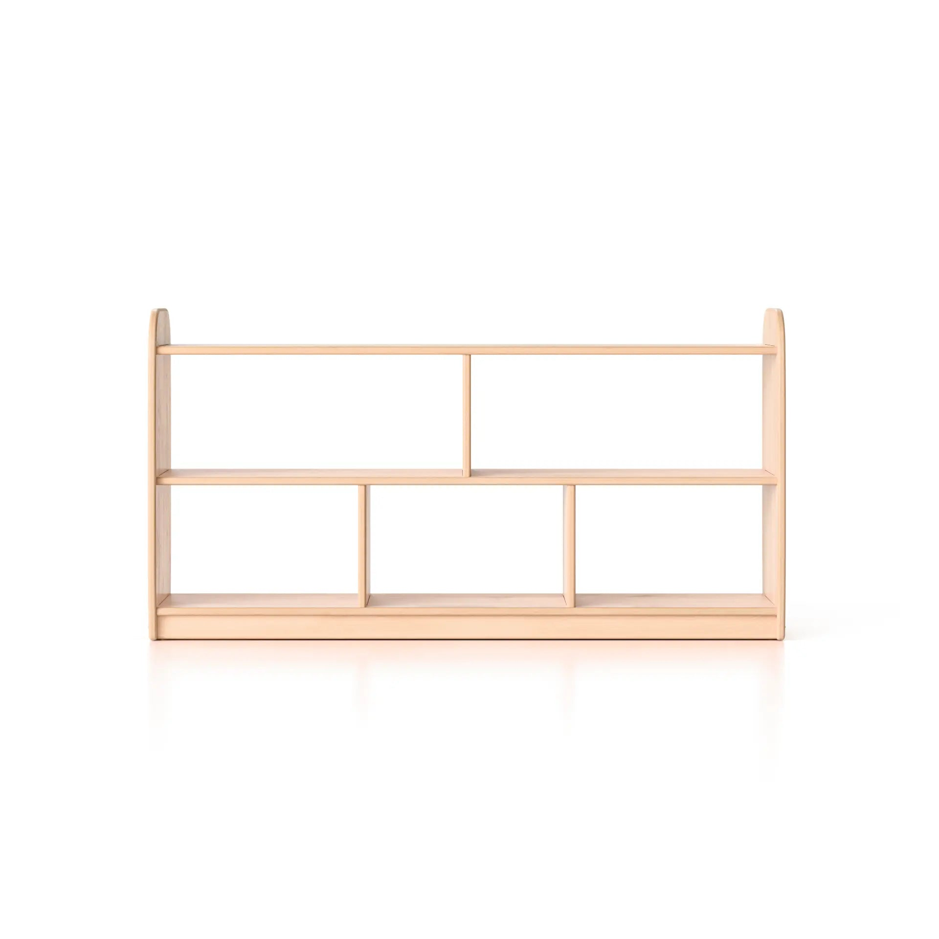 Open One Shelf - Long Horizontal with Vertical Dividers Woodlyn by Fern Kids