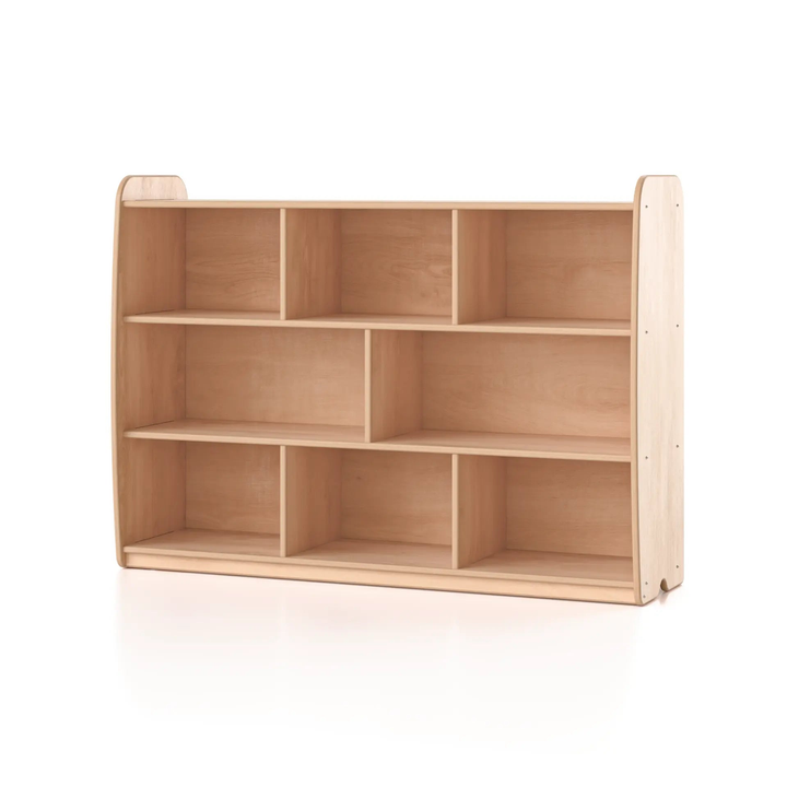 Backed Two Shelves - Long Horizontal with Vertical Dividers Woodlyn by Fern Kids