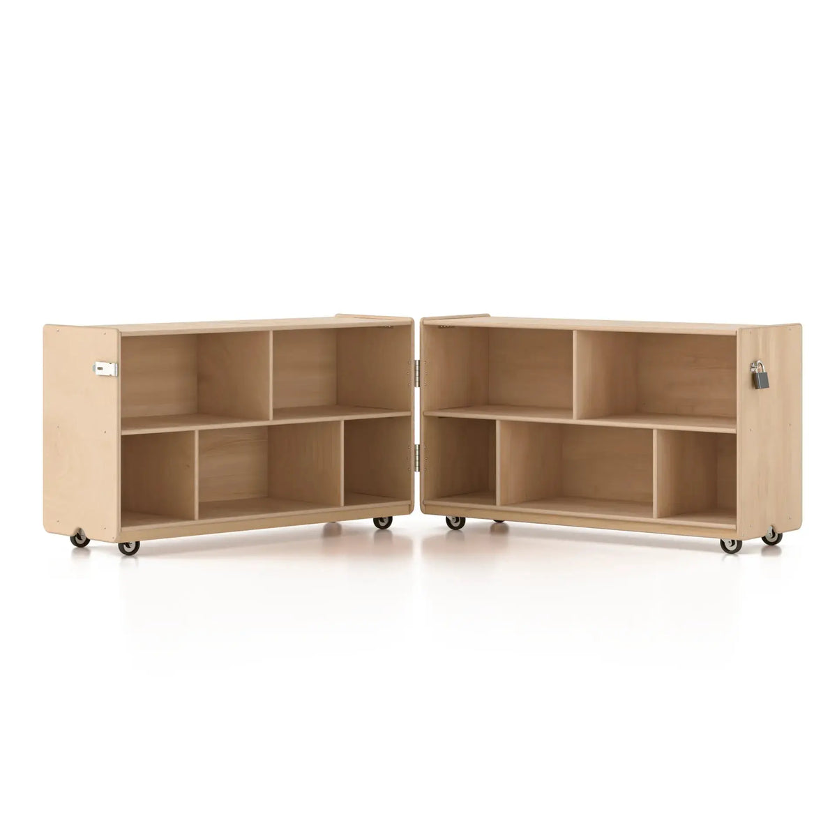 Tough & Low Folding Shelf with Vertical Dividers