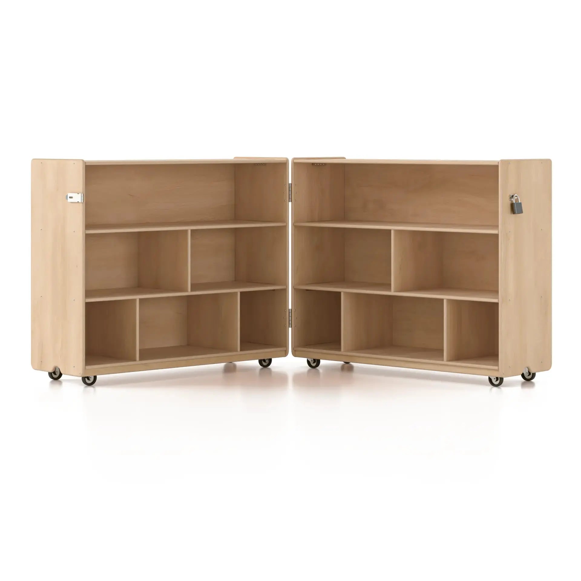 Tough & Tall Folding Shelf with Vertical Dividers Woodlyn by Fern Kids