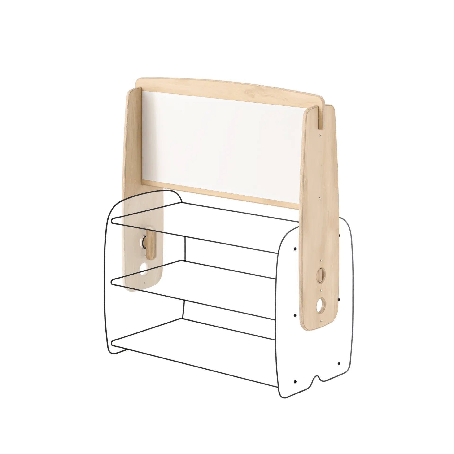 Dramatic Play Accessory - Sign Top (Top Only, Base Sold Seperately) Woodlyn by Fern Kids