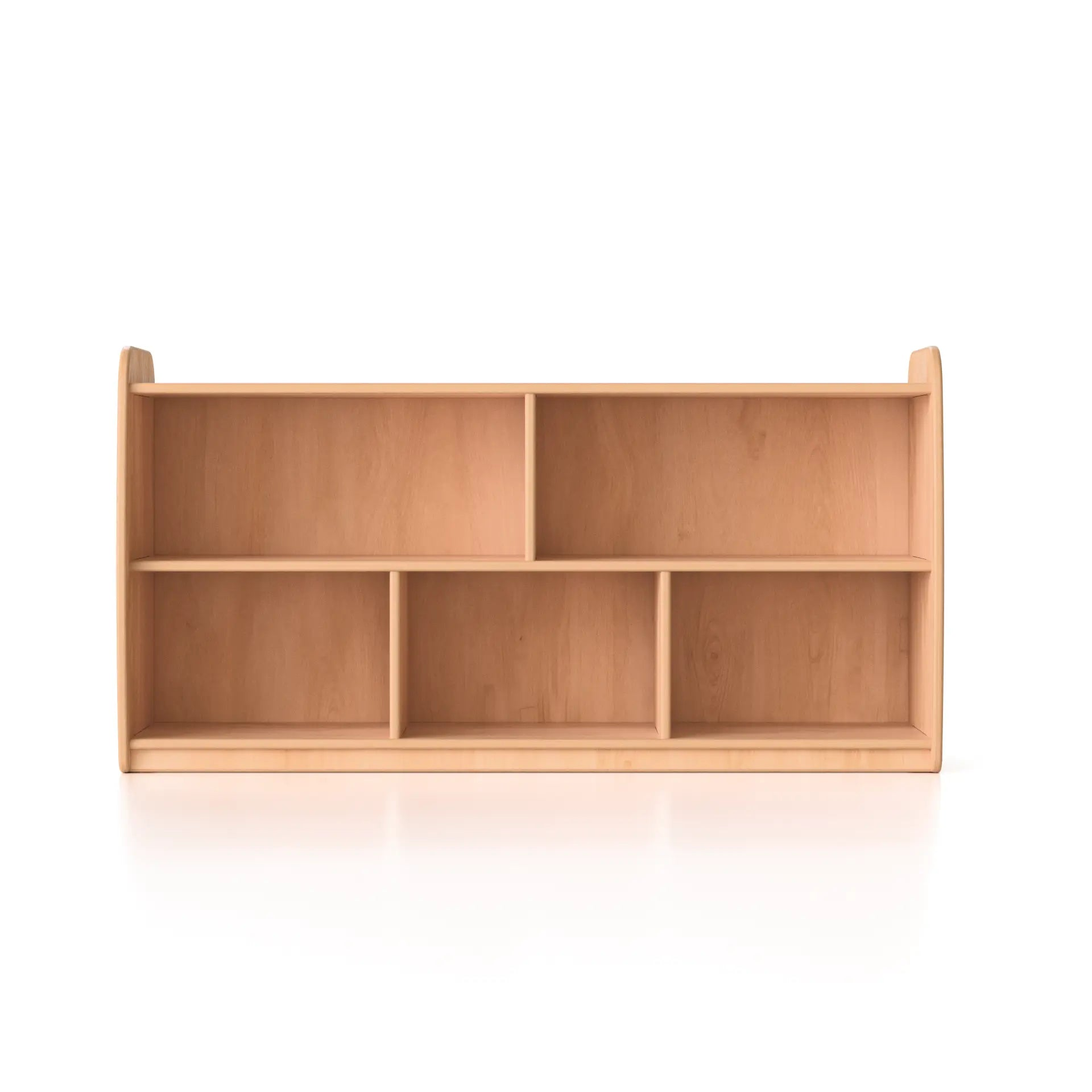 Backed One Shelf - Long Horizontal with Vertical Dividers Woodlyn by Fern Kids