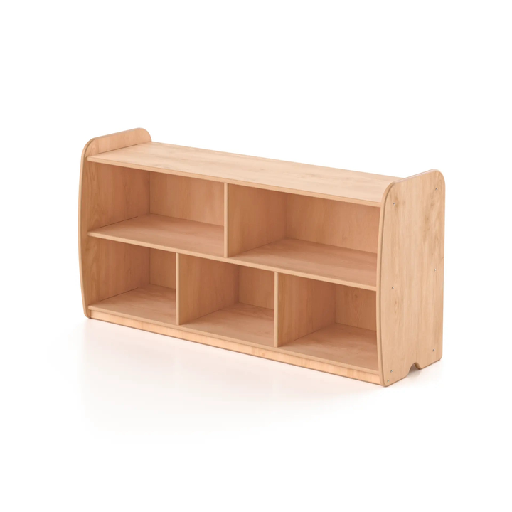 Backed One Shelf - Long Horizontal with Vertical Dividers Woodlyn by Fern Kids