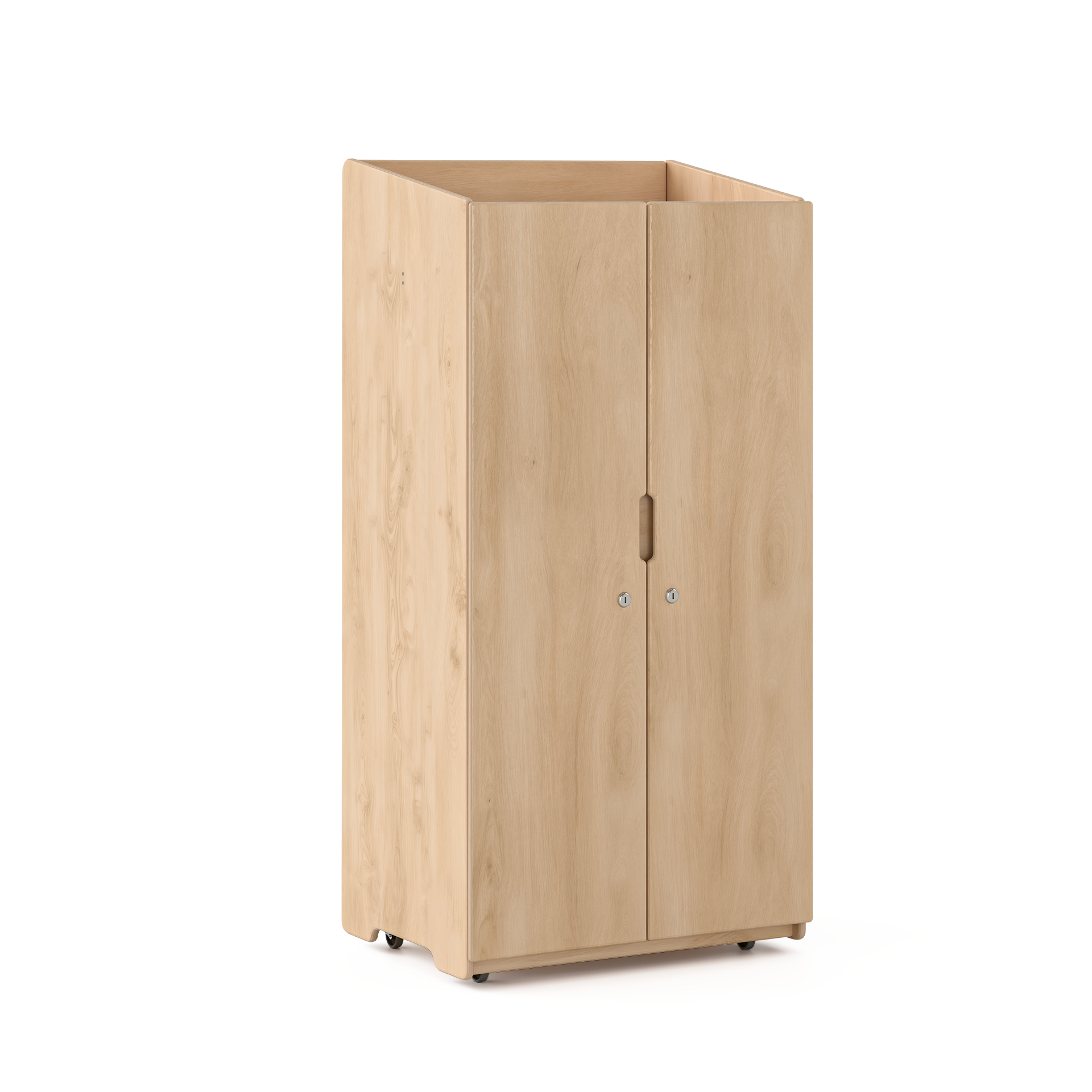 Locking Teachers Cabinet with Casters - Tall Fern Kids