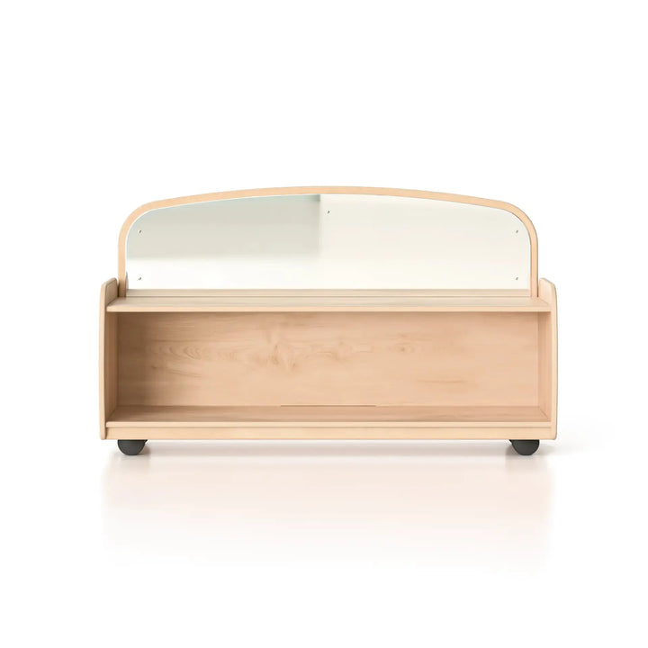 Mirrored Shelf with Casters Woodlyn by Fern Kids