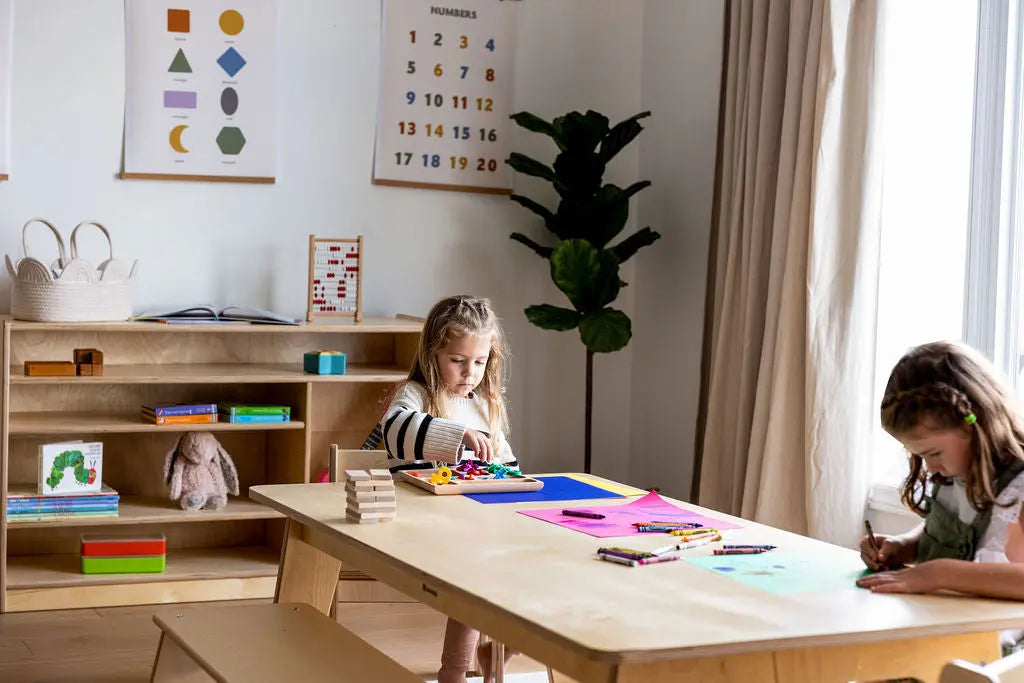MontTable 60X30 - Montessori Kids Table Fern Kids