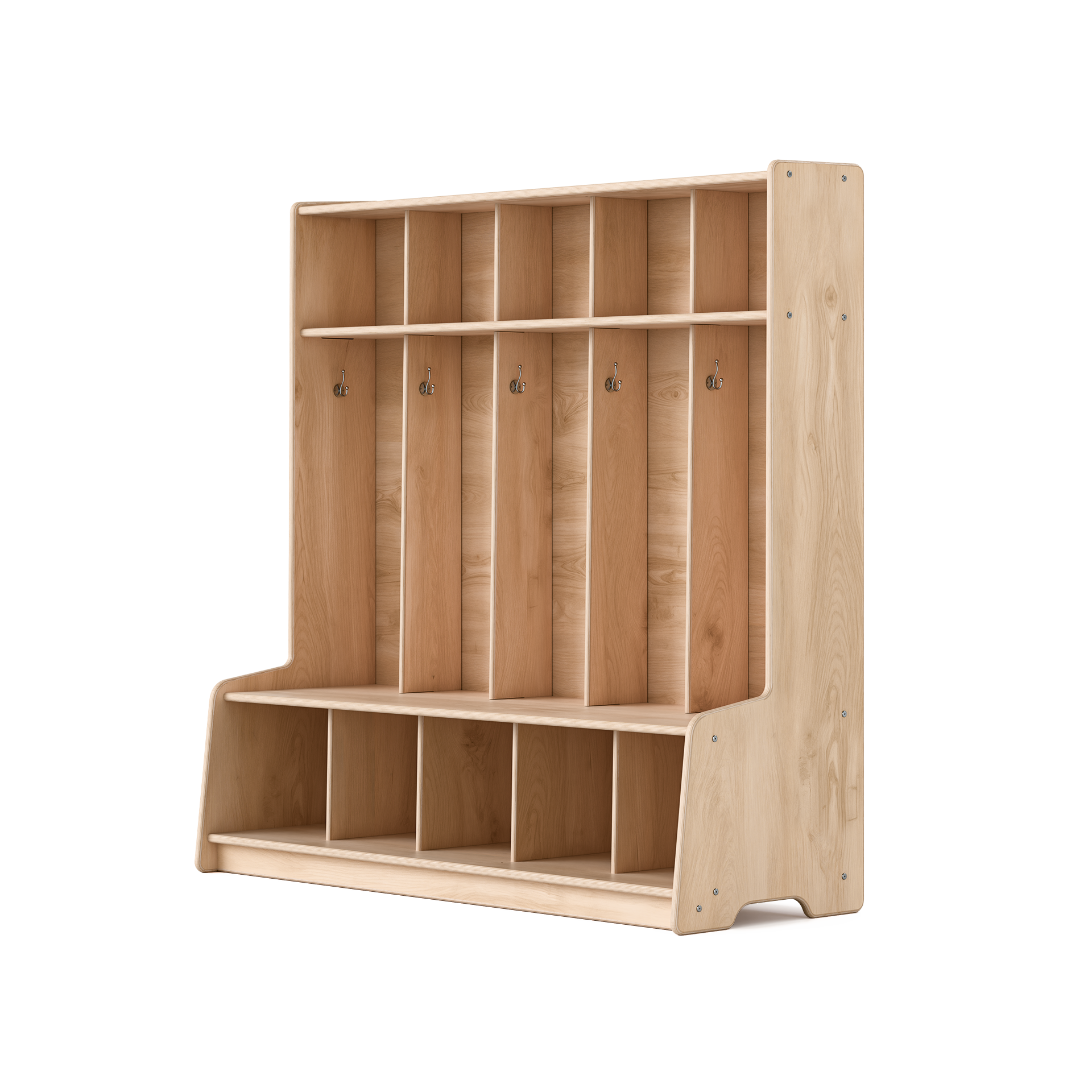 Five Section Cubby Locker