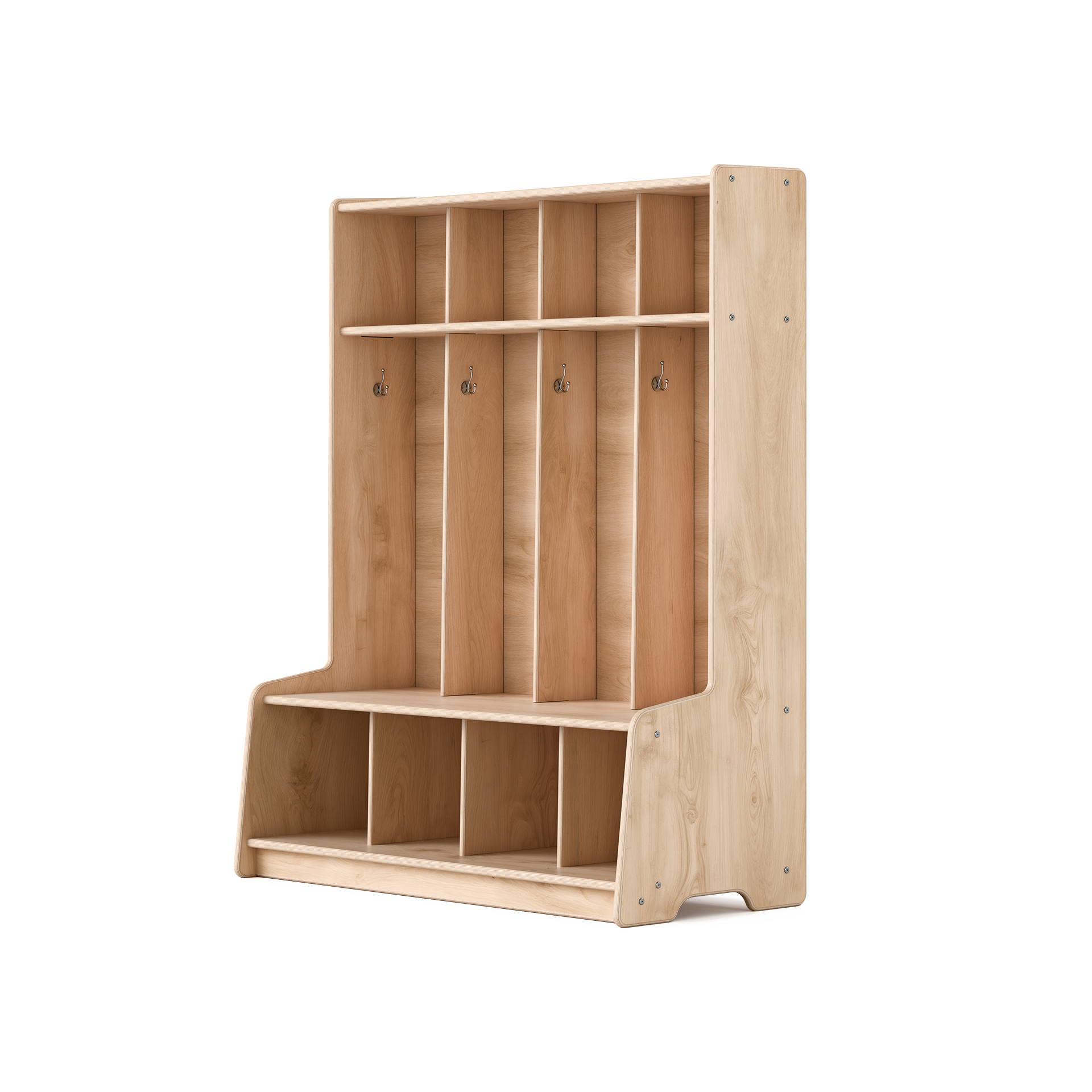 Four Section Cubbie Locker
