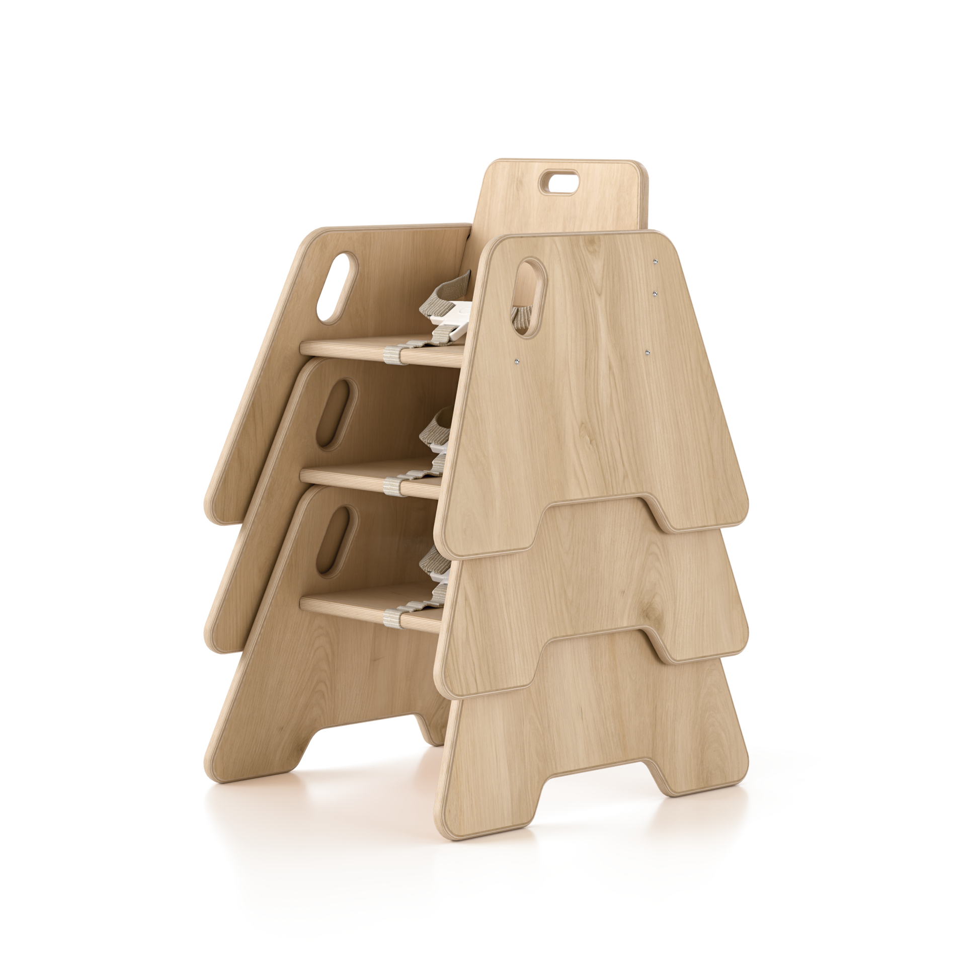 Stackable Infant Chair with Belt - 8"