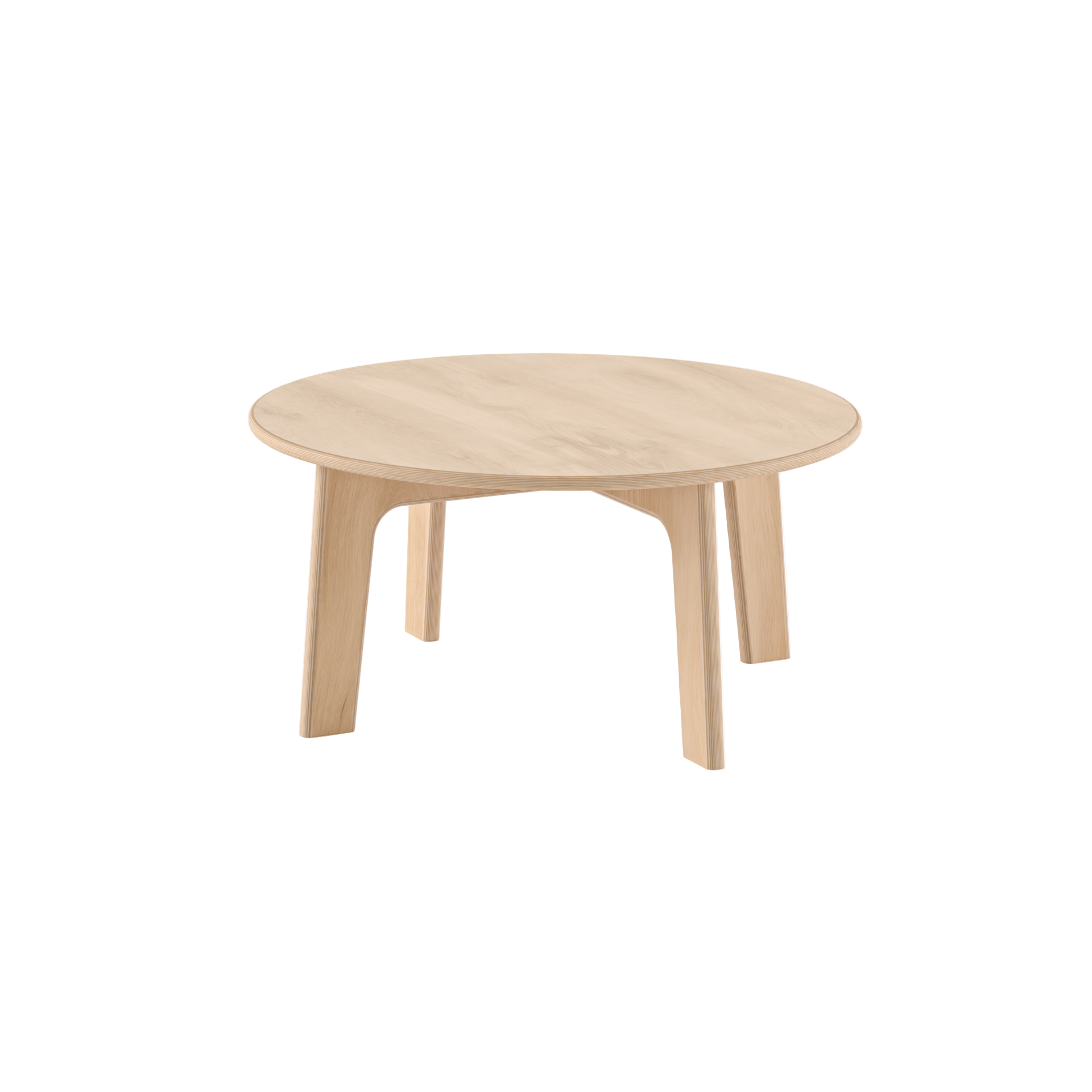 Round wooden table for infants
