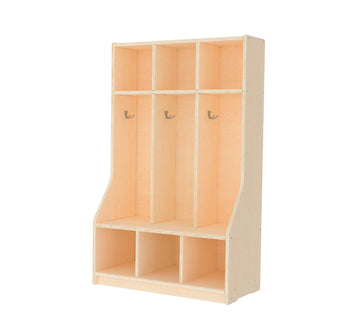 Three Section Cubbie Locker